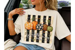 God Is Faithful Pumpkin PNG Fall Tee Product Image 1