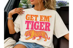 Get Em Tiger PNG Retro Shirt Design-Get Em Tiger PNG Retro S Product Image 3