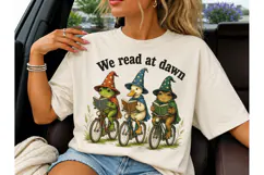 We Read At Dawn Frog Duck PNG Tee Product Image 3