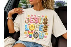 Jesus Loves You PNG Sublimation Tee Product Image 1