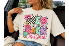 We Go Back Teacher PNG Sublimation Tee Product Image 3