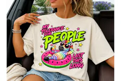 My Tolerance For People PNG Zebra Tee-My Tolerance For Peopl Product Image 3