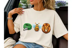 Hose Bee Lion Funny Rebus PNG Tee Design Product Image 3