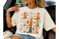 Cowboy Boots Collage PNG Sublimation Product Image 3
