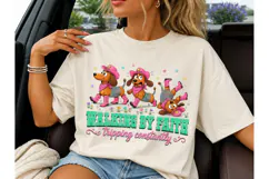 Walking By Faith Dachshund PNG Tee Product Image 1