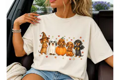 Halloween Dachshund Dogs PNG Tee Design Product Image 1