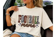 Football Mama PNG Sublimation Tee Design Product Image 1