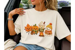Fall Friends Pumpkin PSL PNG Shirt Desig Product Image 1