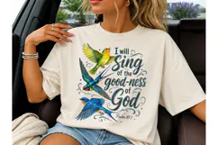I Will Sing Goodness of God PNG Tee Product Image 1