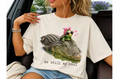 Alligator Turtle Be Still My Soul PNG Te Product Image 3