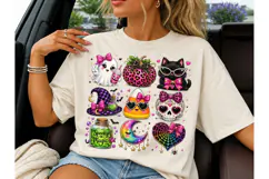 Spooky Halloween Girly PNG Shirt Design Product Image 3