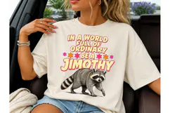 Be A Jimothy Raccoon PNG Funny Tee Product Image 3