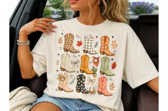 Cowboy Boots Collage PNG Tee Design Product Image 3