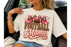 Football Mama PNG Sublimation Tee Design Product Image 1