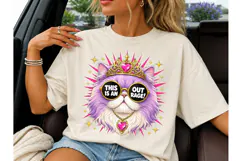 Sassy Queen Cat This Is An Outrage PNG Product Image 1