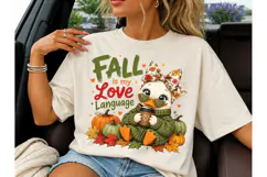 Fall Is My Love Language Duck PNG-Fall Is My Love Language D Product Image 3