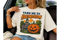 Take Me To Halloweentown PNG Tee Product Image 1