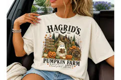 Hagrid's Pumpkin Farm Halloween PNG Tee Product Image 3