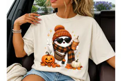 Halloween Ghost Spice Latte PNG Shirt Product Image 1