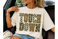 Touchdown PNG Football Sublimation Tee Product Image 3