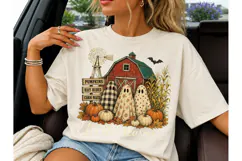 Halloween Farm Ghost PNG Tee Design Product Image 3