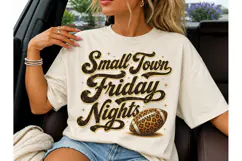 Small Town Friday Nights PNG Shirt Product Image 3