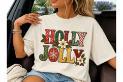 Holly Jolly Christmas PNG Shirt Design Product Image 1