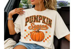 Pumpkin Season Fall PNG Sublimation Tee Product Image 3