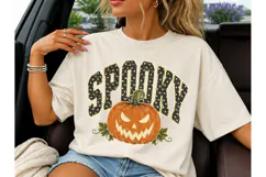 Spooky Pumpkin Halloween PNG Shirt Desig Product Image 3