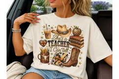 She's A Teacher I Can Tell PNG Tee Product Image 3