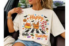 Happy HalloThanksMas PNG Tee Design Product Image 1