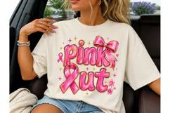 Pink Out Breast Cancer Awareness PNG Tee Product Image 1