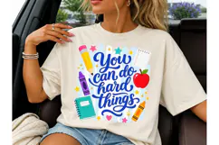 You Can Do Hard Things Teacher PNG Product Image 3