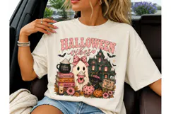 Halloween Vibes Ghost PNG Sublimation Te Product Image 1