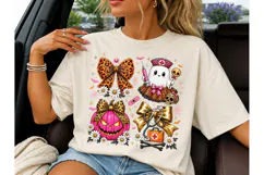 Halloween Nurse Ghost Leopard PNG Design Product Image 3