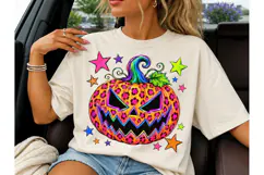 Leopard Jack-o-Lantern Halloween PNG Product Image 1