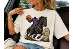 Headless Horseman Halloween PNG Tee Product Image 1