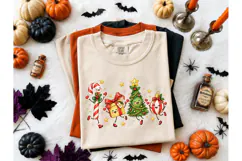 Christmas Characters Dancing PNG Tee Product Image 2
