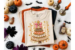 Boho Christmas Tree Halloween PNG Tee Product Image 1