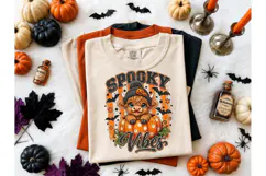 Spooky Vibes Highland Cow PNG Tee Product Image 2