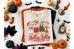 Holly Jolly Christmas Geese PNG Tee Product Image 2