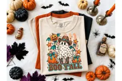 Boo Y'all Cowboy Ghost Halloween PNG Tee Product Image 1