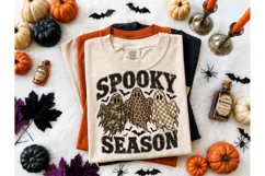 Spooky Season Ghost Halloween PNG Tee Product Image 2