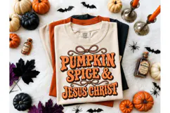 Pumpkin Spice Jesus Christ PNG Tee Product Image 2