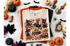 Thanksgiving Black Cat PNG Shirt Design Product Image 2