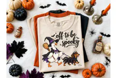 Spooky Goose Witch Dachshund PNG Tee Product Image 2