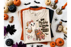 Ghost Shopping Halloween PNG Shirt Desig Product Image 2