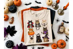 Halloween Cats Costume PNG Shirt Design Product Image 1