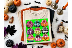 Halloween Pumpkins PNG Sublimation Tee Product Image 2