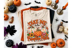Take Me to the Pumpkin Patch PNG Tee Product Image 2